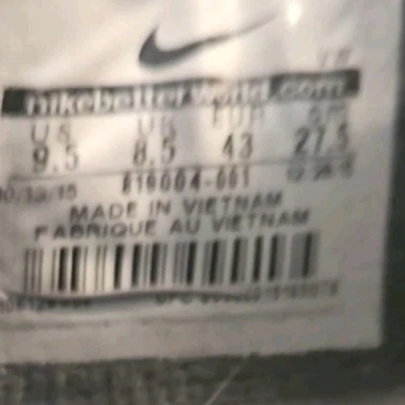Nike Legend Sneaker 9.5 Blk Beaters Cottagecor Gothic Y2k Boho Normcor [3E] main image 8